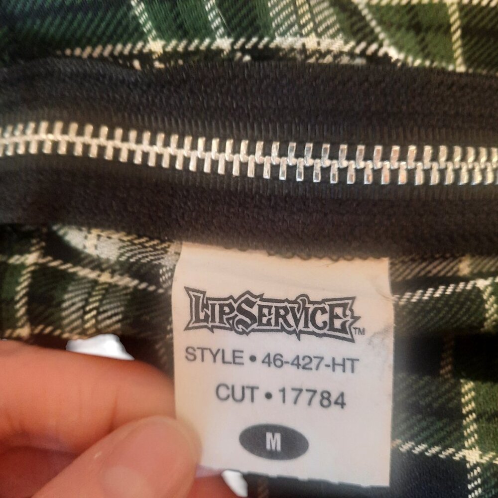 Vintage Y2K Lip Service Plaid Pleated Mini Skirt | Made in USA | Size Medium - Picture 15 of 16